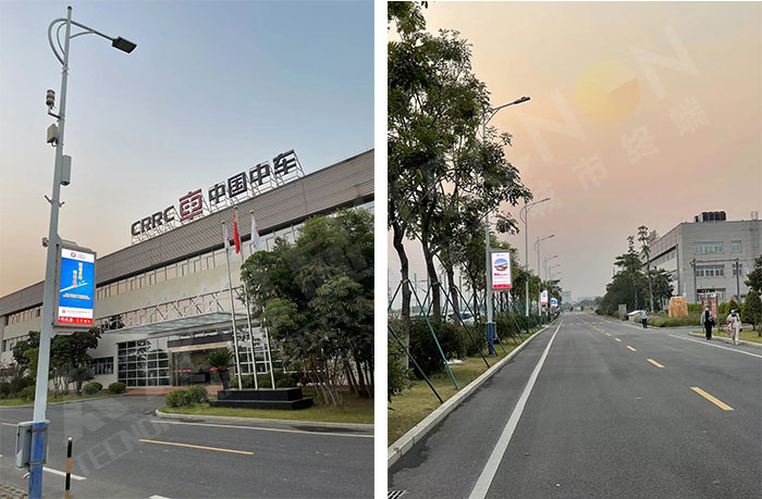 佛山中车四方轨道车辆有限公司灯杆屏点亮.jpg