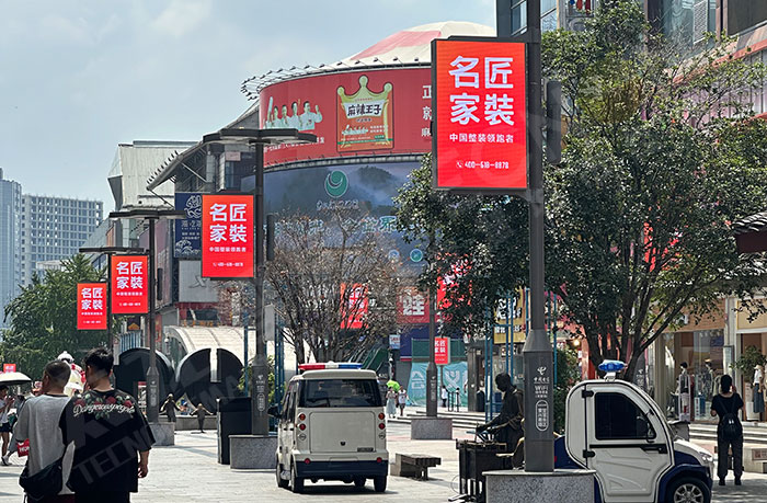 乡村公共区域节能照明节能灯杆屏应用 乡村公共区域节能照明节能灯杆屏应用