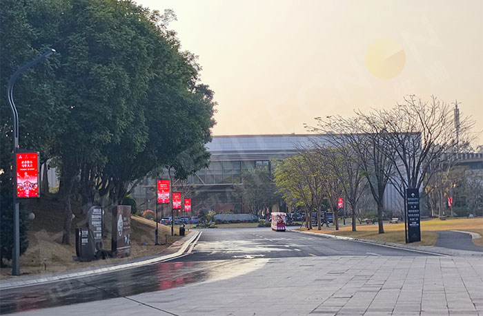 东莞迎宾馆周边道路双面灯杆屏应用.jpg